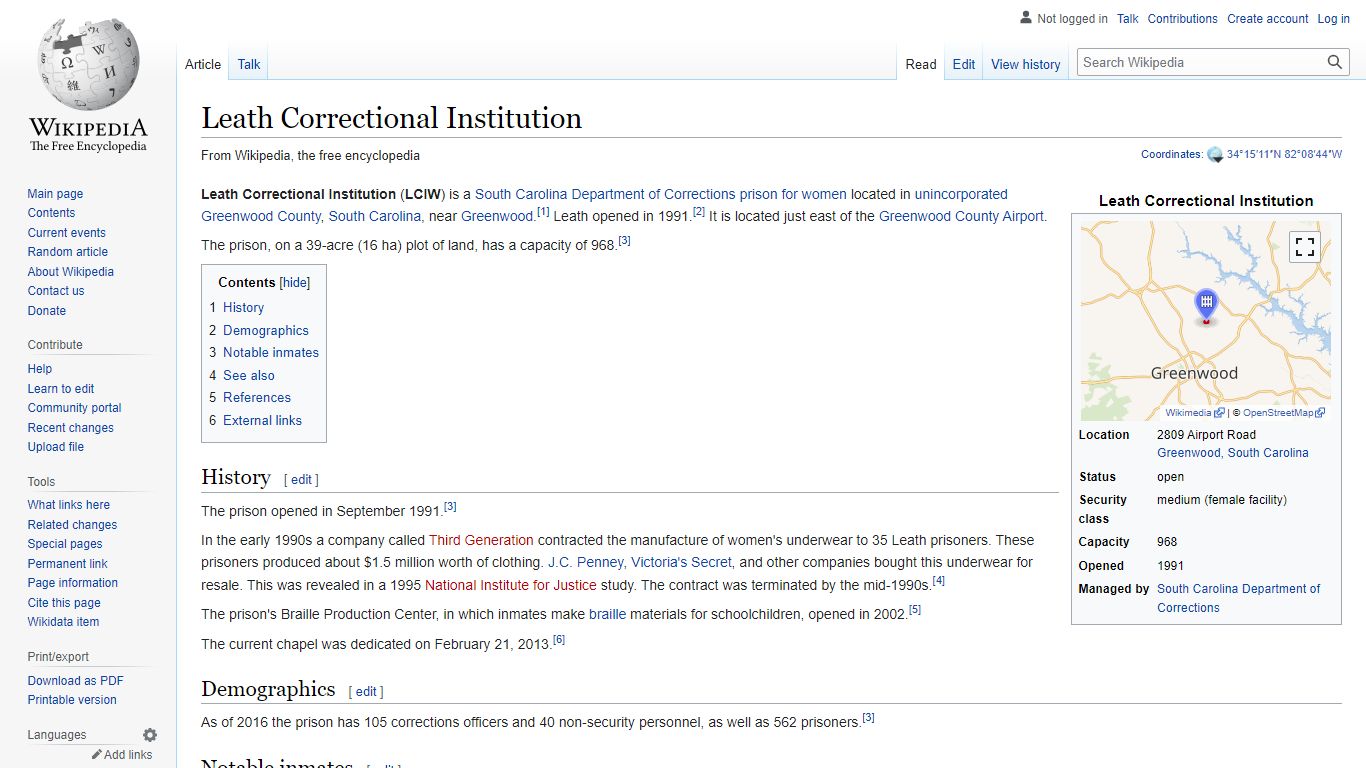 Leath Correctional Institution - Wikipedia
